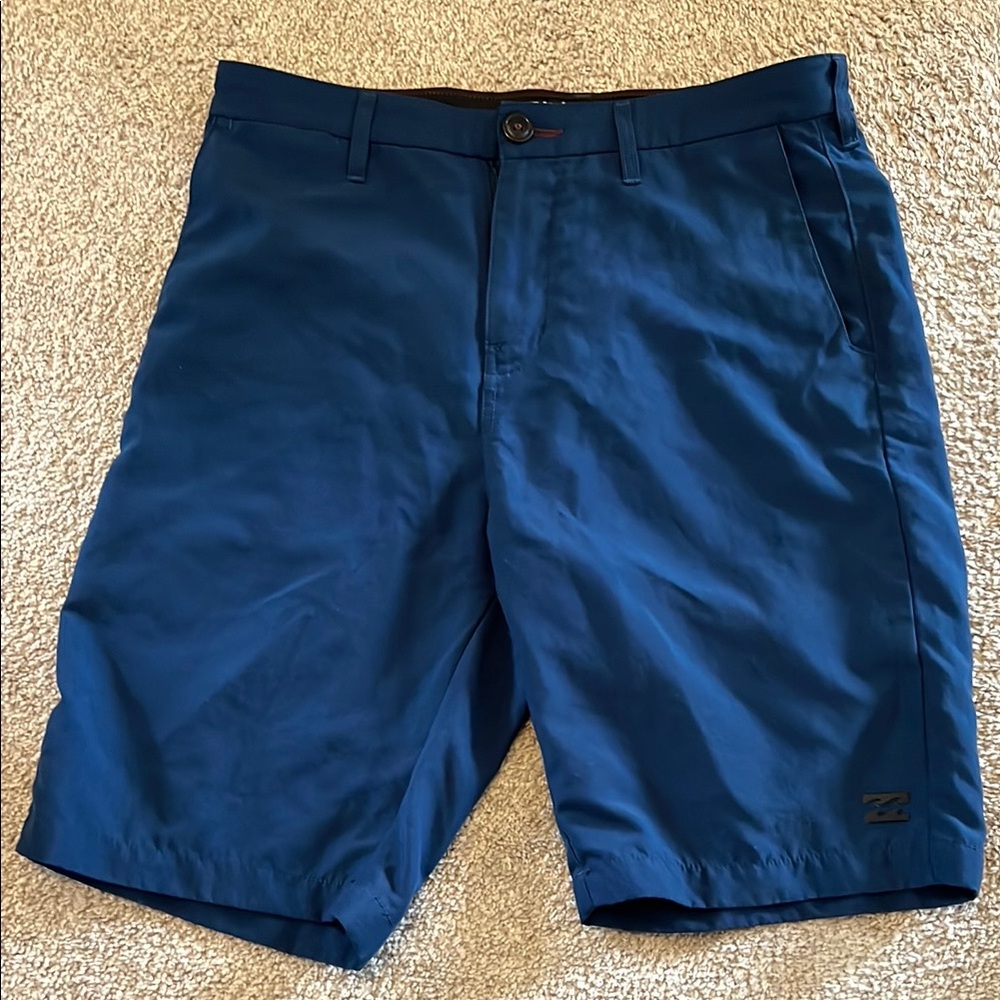 Billabong Blue Flat Front Casual Shorts